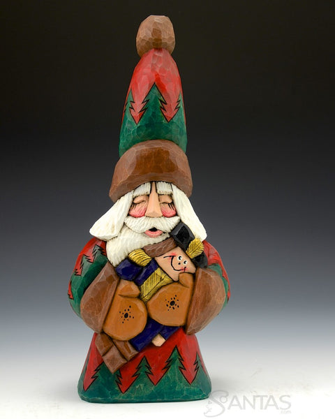 12 inch Toy Soldier Santa Carving by Dave Francis