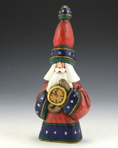 Nearly Midnight Tall Hat Santa by Dave Francis