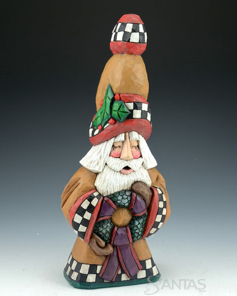 Deck The Halls 12 inch Santa by Dave Francis