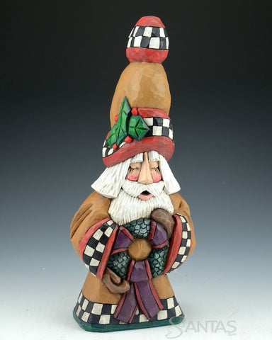 Deck The Halls 12 inch Santa by Dave Francis