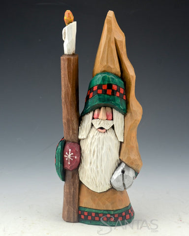 Lamplighter tall hat Santa Claus Carving by Dave Francis
