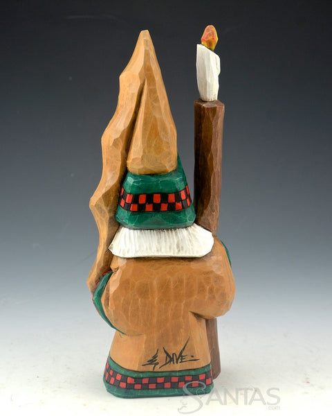 Lamplighter tall hat Santa Claus Carving by Dave Francis