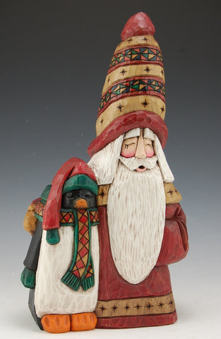 Polar Pals - Santa and Penguin by Dave Francis