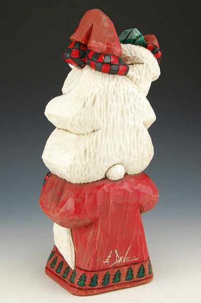 Piggy Back Santa and Bears by Dave Francis