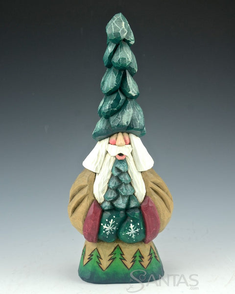 Tree Hat Tall Hat Santa Carving by Dave Francis