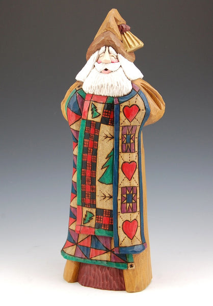12 inch Triple Quilt Santa by Dave Francis