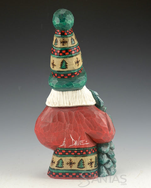 Winter Wonderland Santa Carving by Dave Francis 9 inch