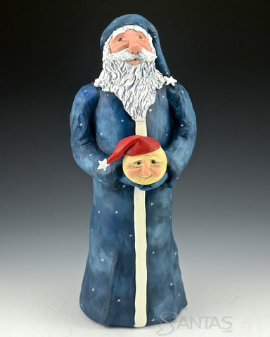 Christmas Moon Santa - Ginny Diezel Original