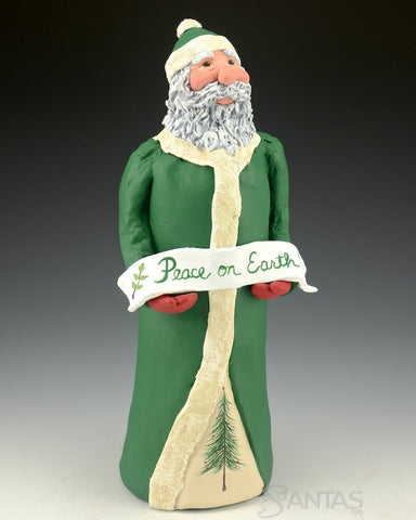 Peace on Earth Santa - Ginny Diezel Original