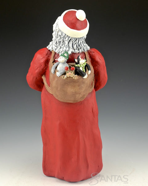 Santa with Kitties - Ginny Diezel Original