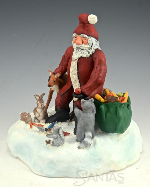 Woodland Bounty - Ginny Diezel Original Santa