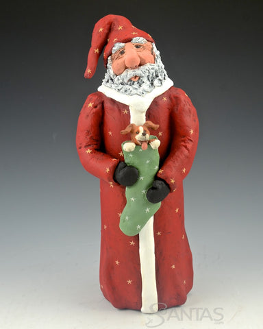 Perfect Puppy Christmas - Ginny Diezel Original Santa