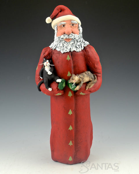 Santa and the Christmas Cats - Ginny Diezel Original Santa
