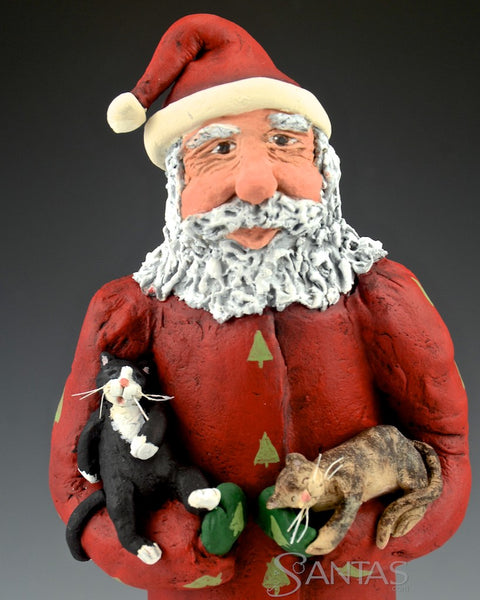 Santa and the Christmas Cats - Ginny Diezel Original Santa