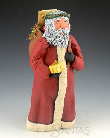 Jolly Saint Nick - Ginny Diezel Original Santa Sculpture