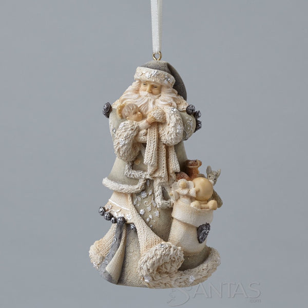 Santa with Baby Jesus Ornament - Karen Hahn Foundations