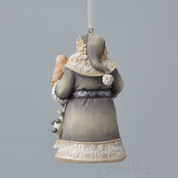 Santa with Owl Ornament - Karen Hahn Foundations