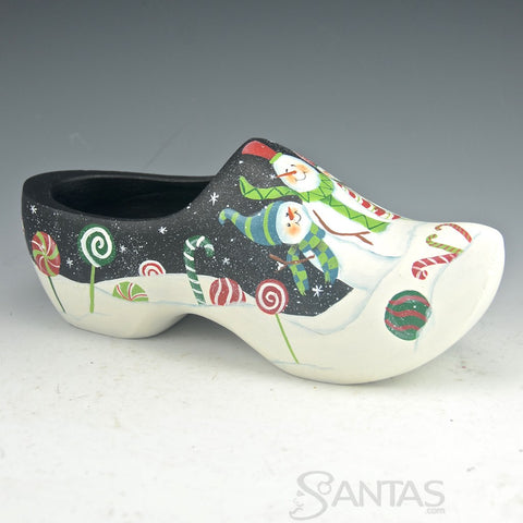 Snowmen and Sweet Treats Wooden Shoe - Ginny Diezel Original