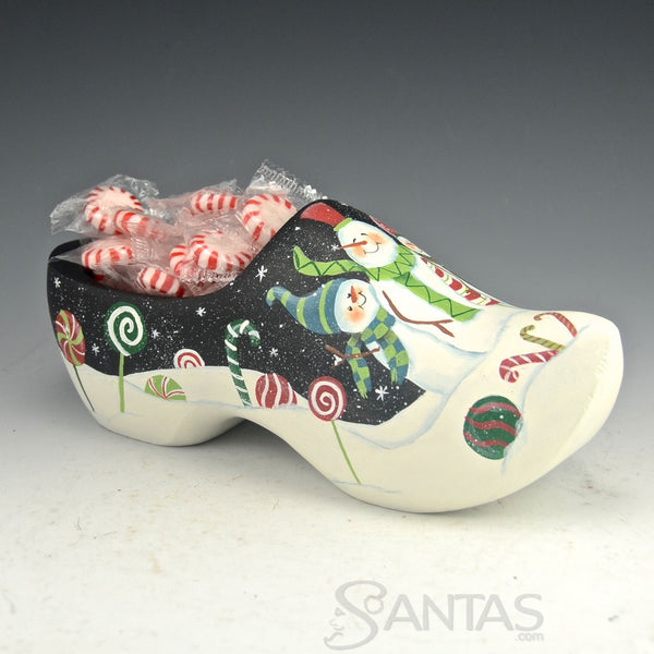 Snowmen and Sweet Treats Wooden Shoe - Ginny Diezel Original