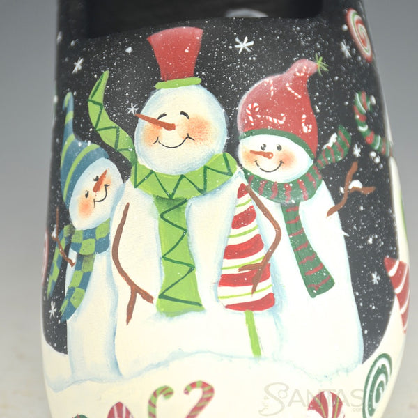 Snowmen and Sweet Treats Wooden Shoe - Ginny Diezel Original
