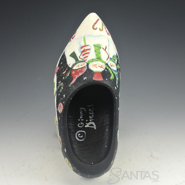 Snowmen and Sweet Treats Wooden Shoe - Ginny Diezel Original