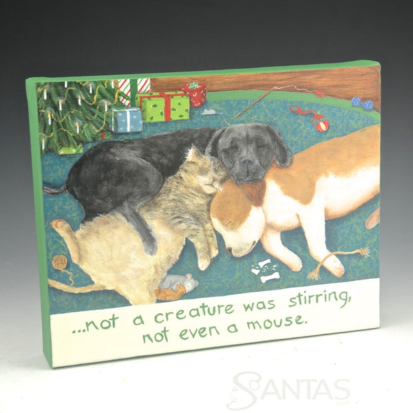 Not A Creature Was Stirring - Ginny Diezel 10 x 8 inch Canvas