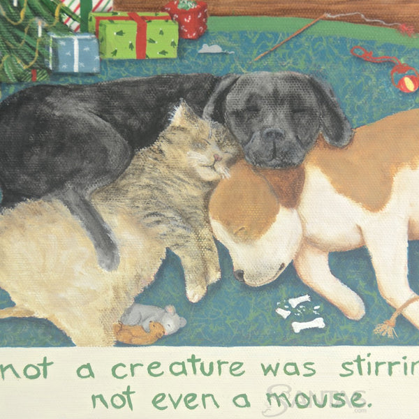 Not A Creature Was Stirring - Ginny Diezel 10 x 8 inch Canvas