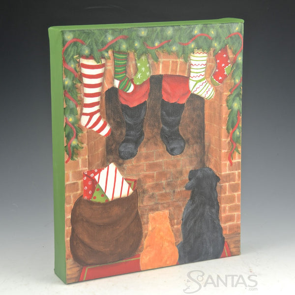 Chimney Watching - Ginny Diezel 8 x 10 inch Canvas