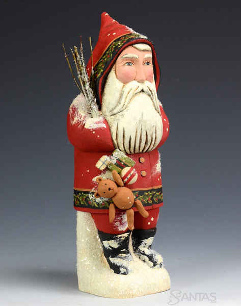 Belsnickel Santa with Holly Leaves by Greg Guedel
