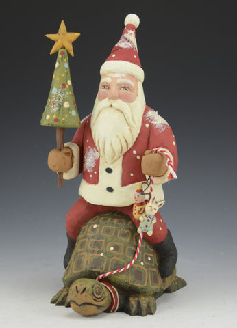 Santa on Turtle - by Greg Guedel