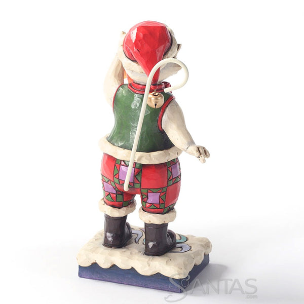 Jim Shore Christmas Cat with Fish - Catch The Christmas Spirit