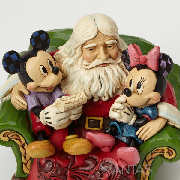 Santa with Mickey & Minnie - Christmas Wishes by Jim Shore