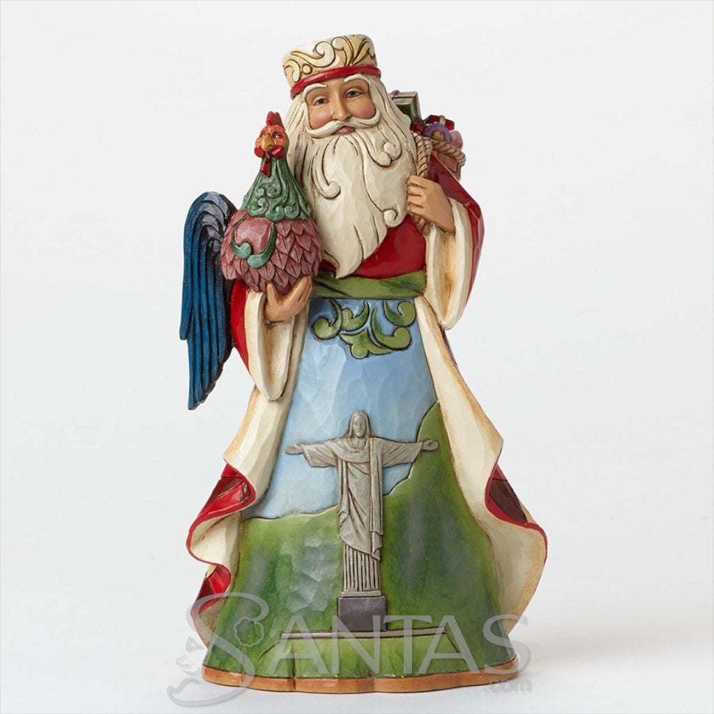 Brazilian Santa - Noite Feliz by Jim Shore 4046767 | santas.com Brazilian Santa - Noite Feliz by Jim Shore 4046767 | santas.com