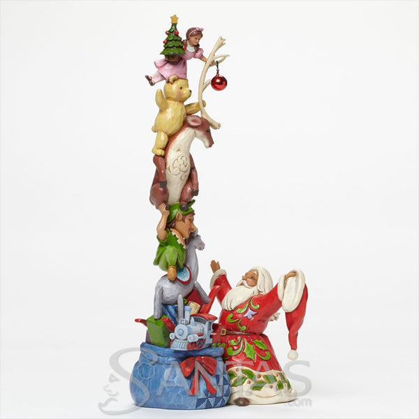 Santa with Stacked Toys in Bag - Wish Big by Jim Shore