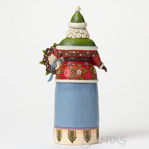 Williamsburg Santa with Wreath - Wintry Welcome Jim Shore