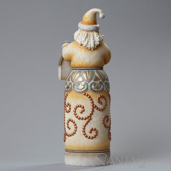 14 inch Santa with Birdhouse - River's End by Jim Shore