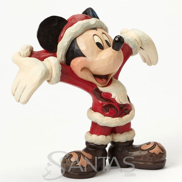 Santa Mickey Ta Da Pose Jim Shore Disney Traditions