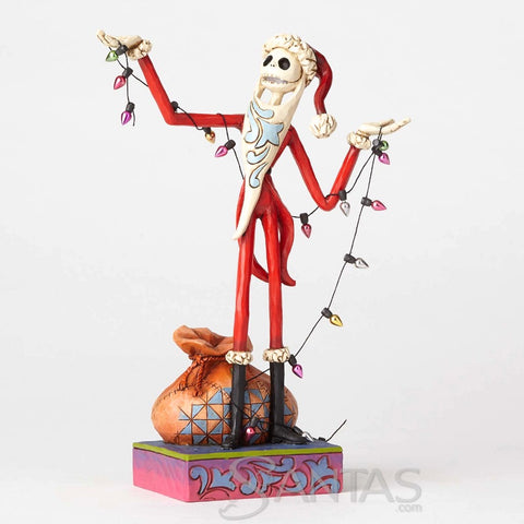 Santa Jack with Christmas Lights - Wrapped Up In Christmas Spirit