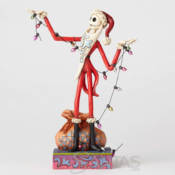 Santa Jack with Christmas Lights - Wrapped Up In Christmas Spirit