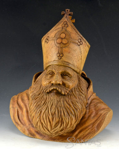 Saint Nicholas Butternut Carving - Mark Klein