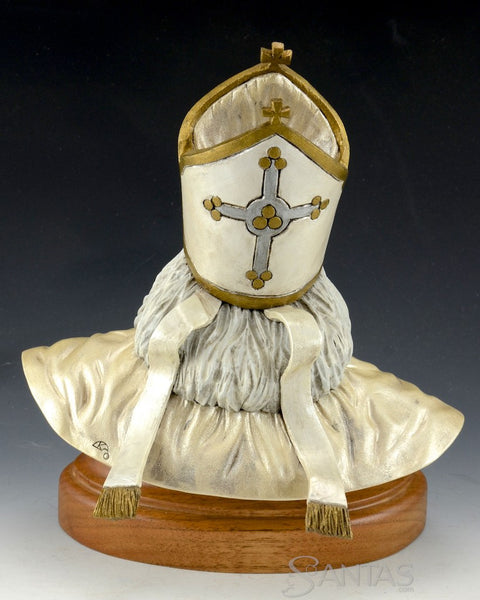 Saint Nicholas Bust Carving - Mark and Janet Klein