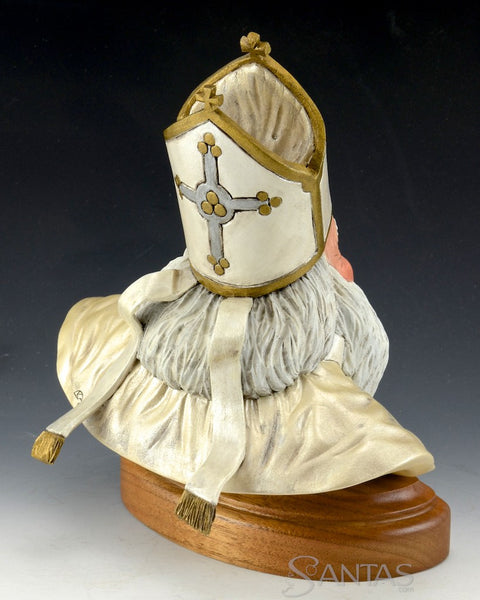 Saint Nicholas Bust Carving - Mark and Janet Klein