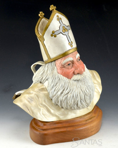 Saint Nicholas Bust Carving - Mark and Janet Klein