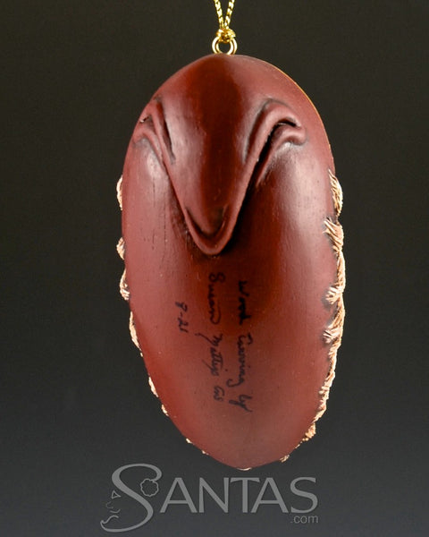 Happy Santa Hooded Ornament by Susan Mattix