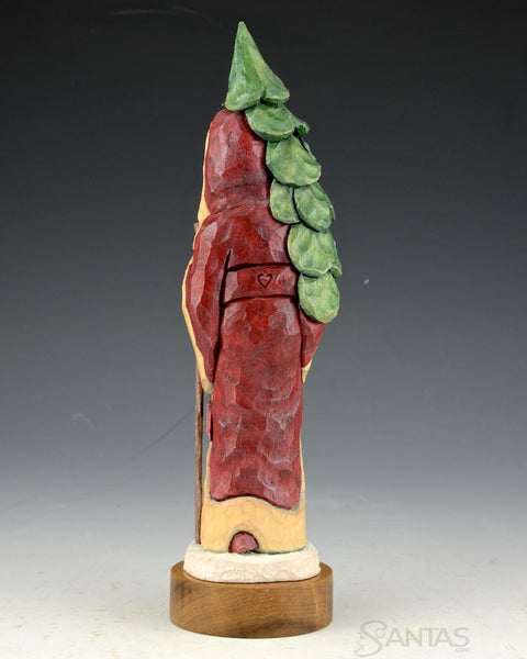 9 inch Santa with Christmas Tree and Satchel