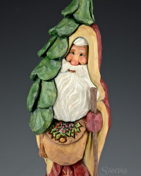 9 inch Santa with Christmas Tree and Satchel
