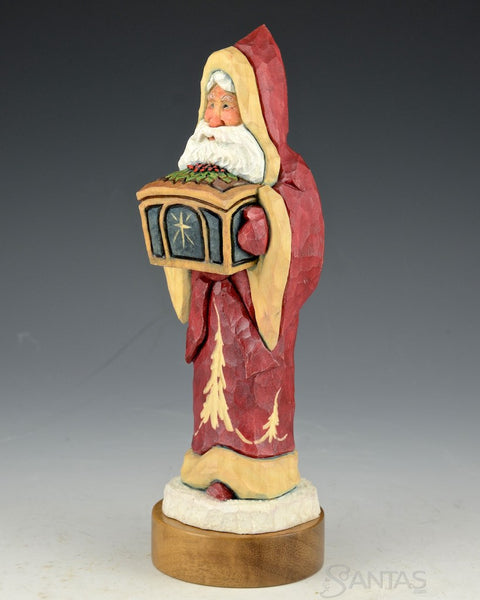 Ellis Olson 8 inch Santa with Christmas Box