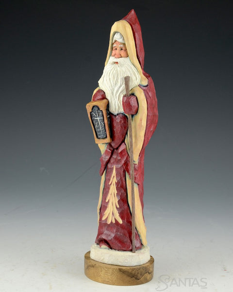 Ellis Olson 9.5 inch Santa with Staff and Lantern