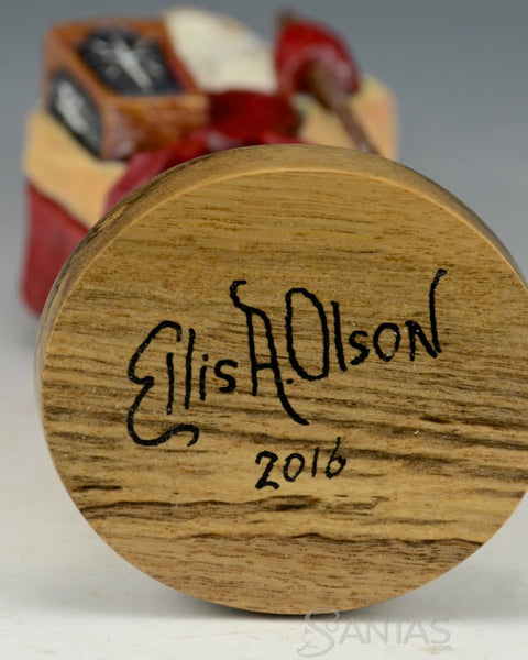 Ellis Olson 9.5 inch Santa with Staff and Lantern