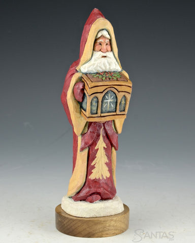 Ellis Olson 7.7 inch Santa with Christmas Box